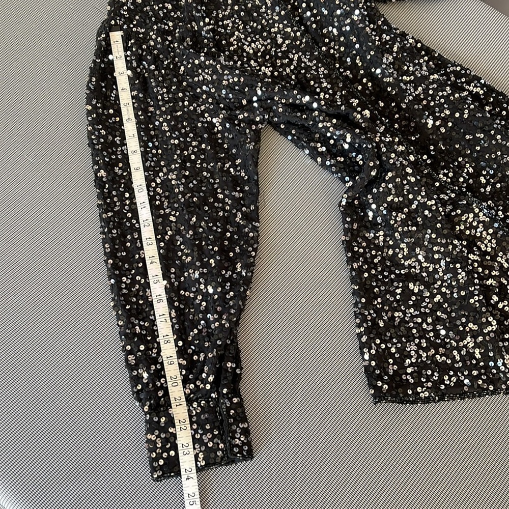 Judith Ann Creations Women’s Sequins Jacket Blouse L - Picture 11 of 12
